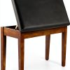 Keyboard Bench SONGMICS Duo Ink Black Leather-0