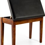 Keyboard Bench SONGMICS Duo Ink Black Leather-0