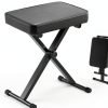 RIVVTA Upgrade Keyboard Bench Black Cast Iron-0