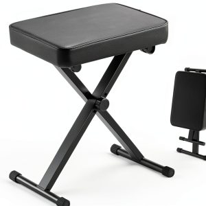 RIVVTA Upgrade Keyboard Bench Black Cast Iron-0