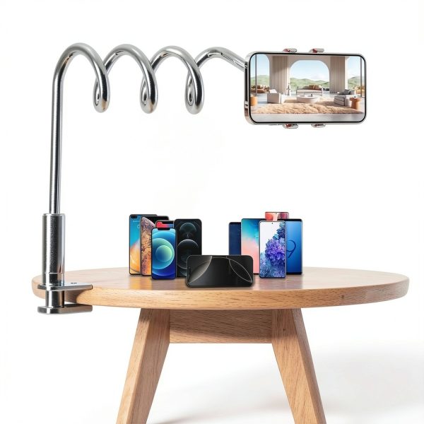 HYDGYC Gooseneck Phone Holder 360° Adjustable-3
