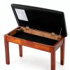 Keyboard Bench SONGMICS Duo Ink Black Leather-4