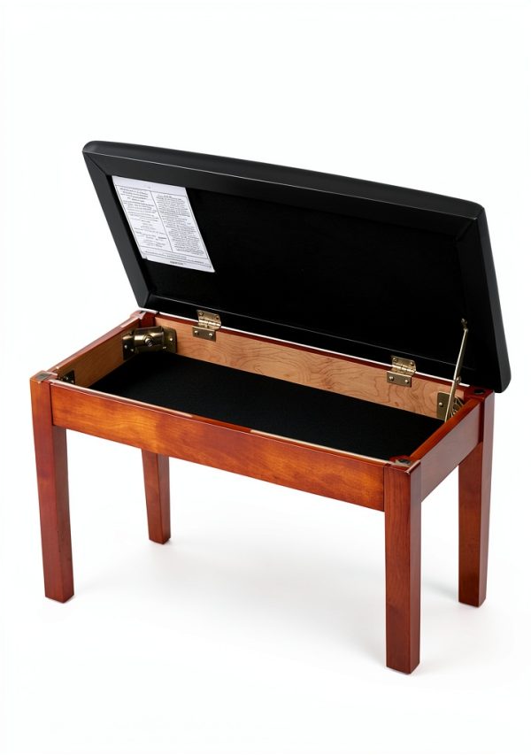 Keyboard Bench SONGMICS Duo Ink Black Leather-4
