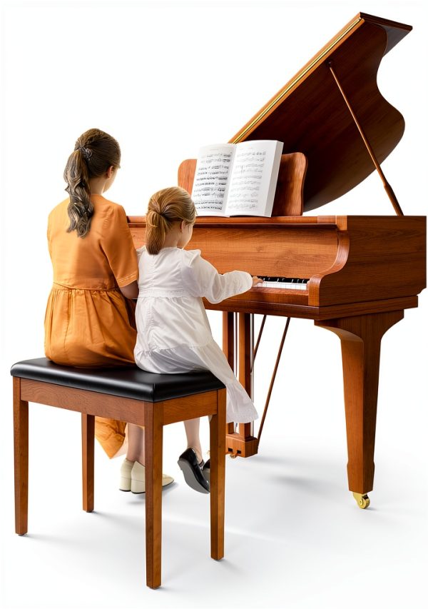 Keyboard Bench SONGMICS Duo Ink Black Leather-3
