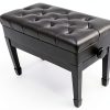 CPS Imports Black Keyboard Bench for Musicians-0