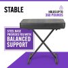 OnStage Keyboard Bench Black Plastic-4