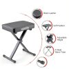 RIVVTA Upgrade Keyboard Bench Black Cast Iron-2