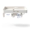 AUZONIMICS Premium Hard Recycle Plastic Bedside Shelf-6