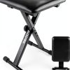 AODSK Keyboard Bench Black PU Leather-0