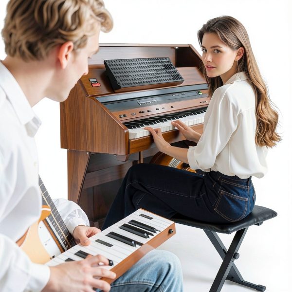 FKEBGDSU Keyboard Bench Black Metal-1