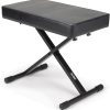 OnStage Keyboard Bench Black Plastic-0