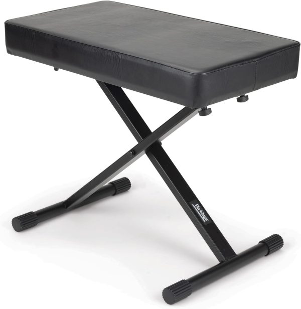 OnStage Keyboard Bench Black Plastic-0