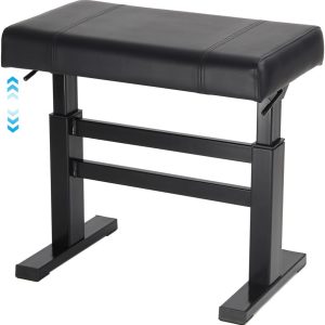 Lumizone Piano Bench A-Black Musical Instrument Furniture-0
