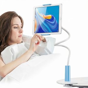 Blue Monitor Arm by Pavo, Ergonomic Desk Mount, Adjustable-0