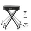 RIVVTA Upgrade Keyboard Bench Black Cast Iron-3