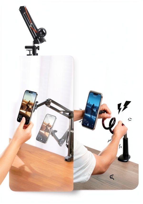 LISEN MagSafe Gooseneck Phone Stand Dark Gray-3
