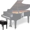 Bonnlo Black Wooden Keyboard Bench for Musicians-2