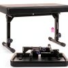 Liquid Stands Keyboard Bench Black Natural/Unfinished-0