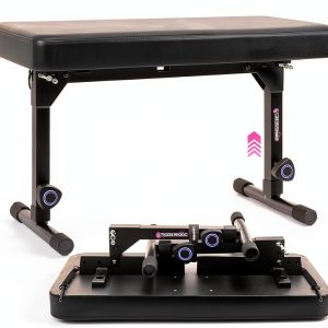 Liquid Stands Keyboard Bench Black Natural/Unfinished-0