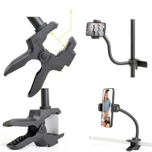 Phone Holder by Mippko Sturdy Clamp Cell Phone Mount-5