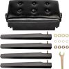 Bonnlo Black Wooden Keyboard Bench for Musicians-6