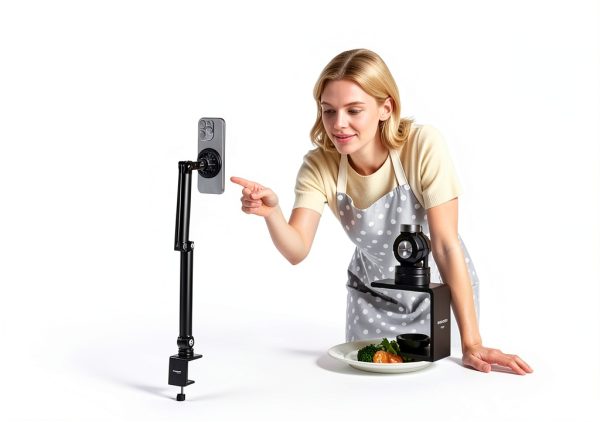 NEEWER Desk Phone Stand Adjustable-3