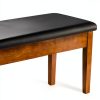 Keyboard Bench SONGMICS Duo Ink Black Leather-5