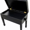 CPS Imports Black Keyboard Bench for Musicians-3