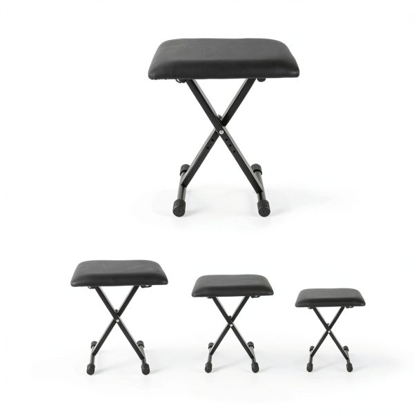AODSK Keyboard Bench Black PU Leather-1