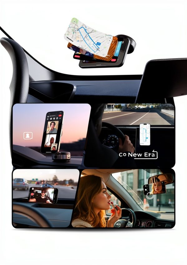Phone Mount LISEN Adjustable Black Car Desk Stand-6