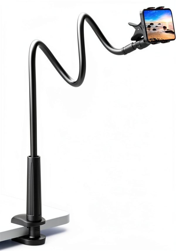 VIVI MAO Gooseneck Phone Holder Black Aluminum-0